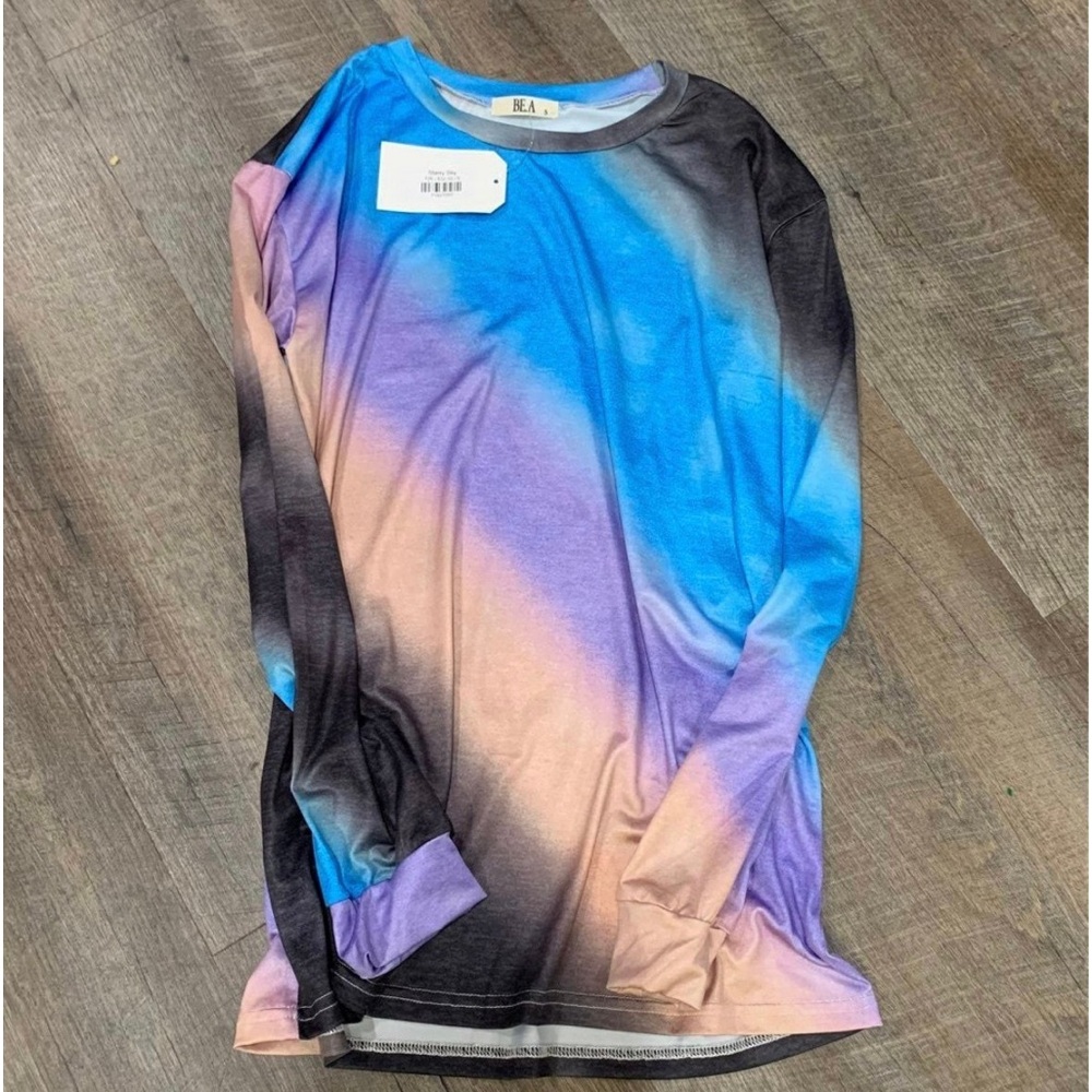 Colorful Tie Dye Long Sleeve Under Armour Type